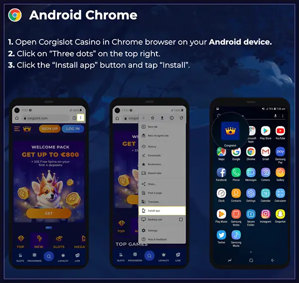 Android app corgislot casino